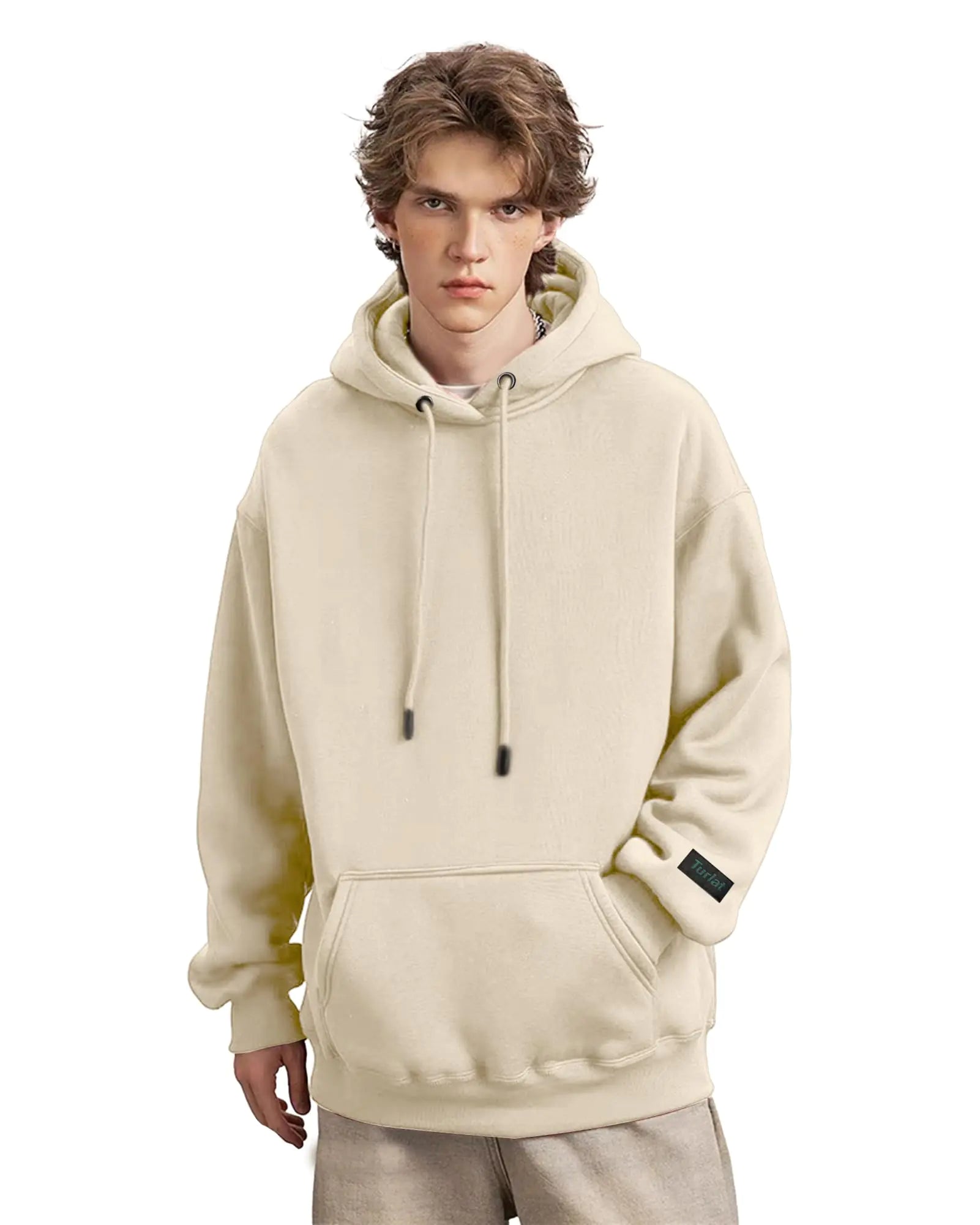 Heavyweight Men's Hoodie – Cozy, Stylish, Functional for Men Oversized Pullover Hoodie with Pocket Causal Loose Fit SportswearM