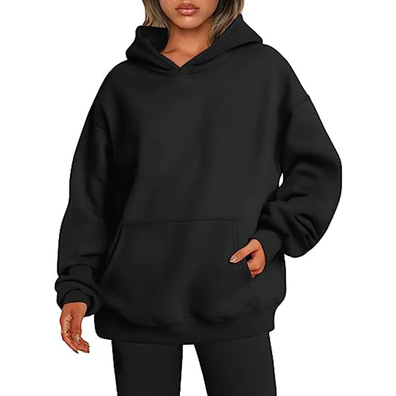 Chic Pocket Hoodies for Women
